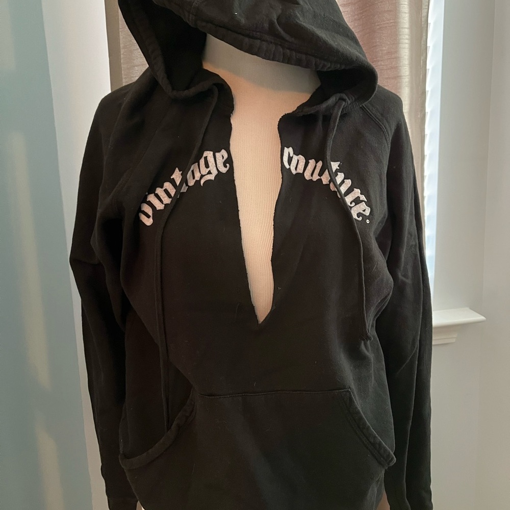 COPY - Juicy Couture black hooded sweatshirt sz XL